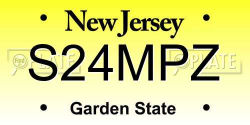 S24MPZ New Jersey License Plate