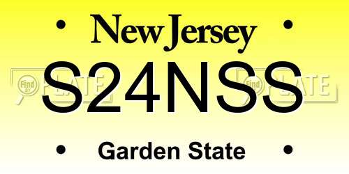S24NSS New Jersey License Plate