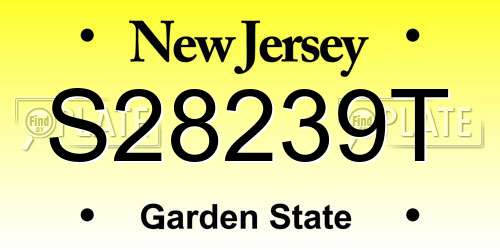 S28239T New Jersey License Plate