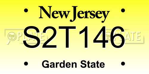 S2T146 New Jersey License Plate