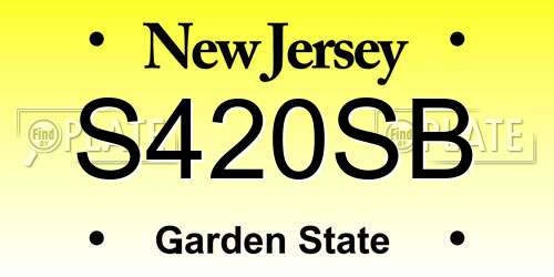 S420SB New Jersey License Plate