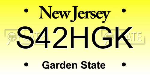 S42HGK New Jersey License Plate