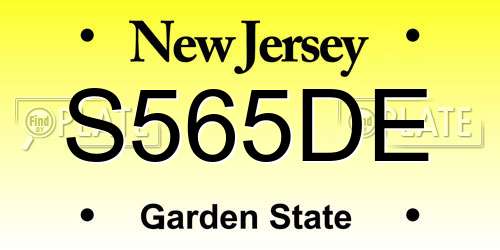 S565DE New Jersey License Plate