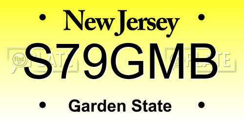 S79GMB New Jersey License Plate
