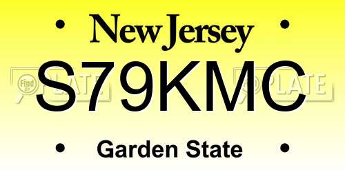 S79KMC New Jersey License Plate
