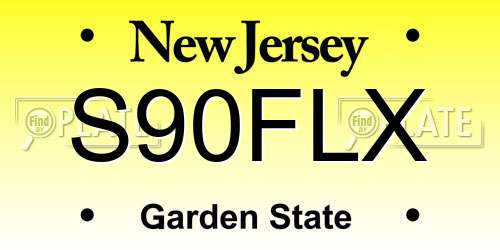 S90FLX New Jersey License Plate