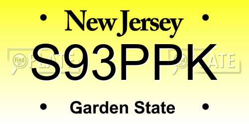 S93PPK New Jersey License Plate