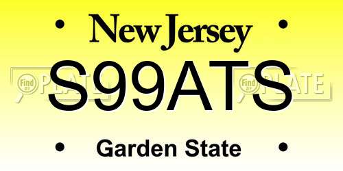 S99ATS New Jersey License Plate