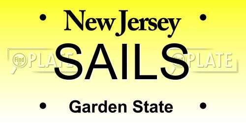 SAILS New Jersey License Plate