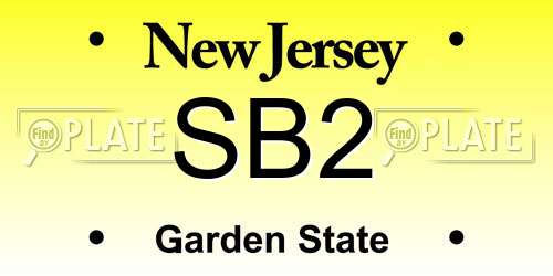 SB2 New Jersey License Plate