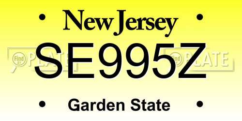 SE995Z New Jersey License Plate