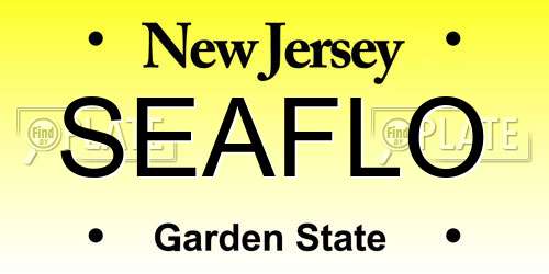 SEAFLO New Jersey License Plate
