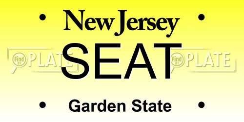 SEAT New Jersey License Plate