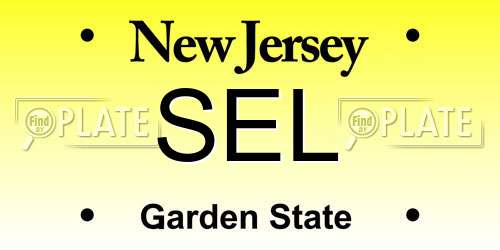 SEL New Jersey License Plate