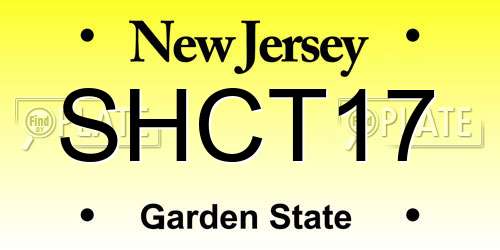 SHCT17 New Jersey License Plate