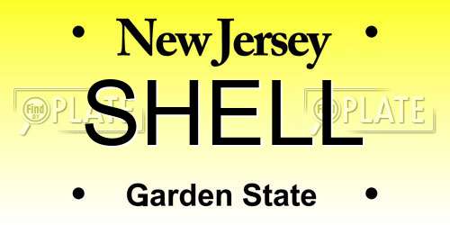 SHELL New Jersey License Plate