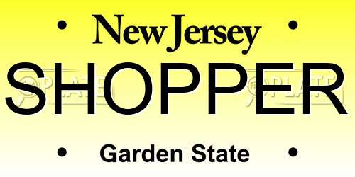 SHOPPER New Jersey License Plate
