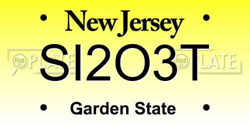 SI2O3T New Jersey License Plate