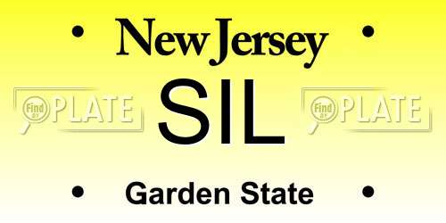 SIL New Jersey License Plate