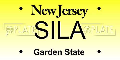 SILA New Jersey License Plate