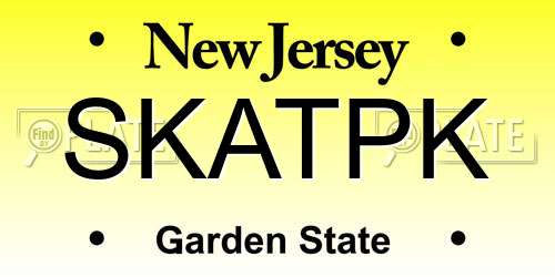 SKATPK New Jersey License Plate