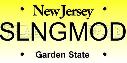 SLNGMOD New Jersey License Plate