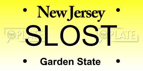 SLOST New Jersey License Plate