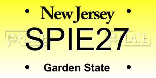 SPIE27 New Jersey License Plate