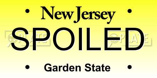 SPOILED New Jersey License Plate