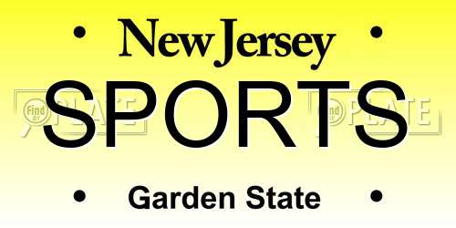 SPORTS New Jersey License Plate