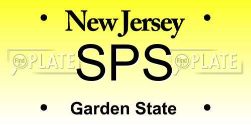 SPS New Jersey License Plate