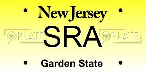 SRA New Jersey License Plate