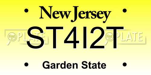 ST4I2T New Jersey License Plate