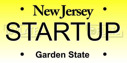 STARTUP New Jersey License Plate