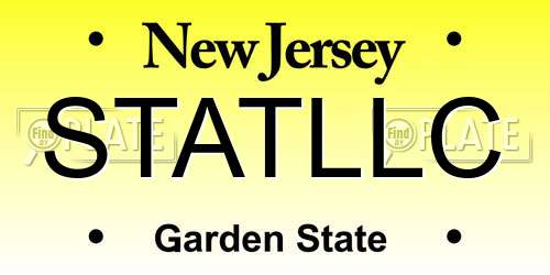 STATLLC New Jersey License Plate