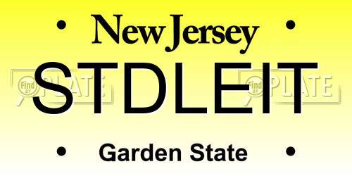 STDLEIT New Jersey License Plate