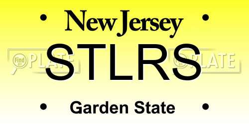STLRS New Jersey License Plate