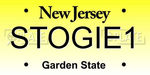 STOGIE1 New Jersey License Plate