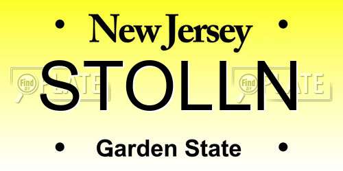 STOLLN New Jersey License Plate