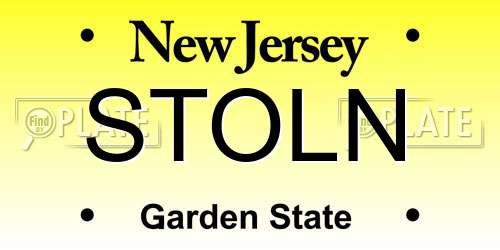 STOLN New Jersey License Plate
