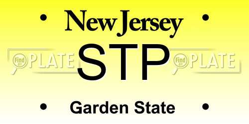 STP New Jersey License Plate