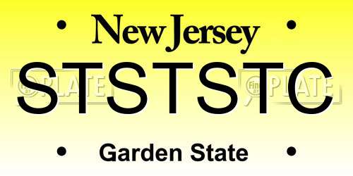 STSTSTC New Jersey License Plate