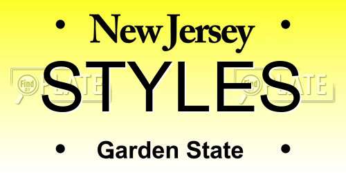 STYLES New Jersey License Plate
