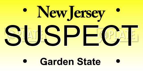 SUSPECT New Jersey License Plate