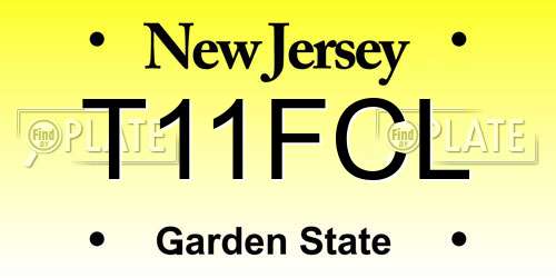 T11FCL New Jersey License Plate