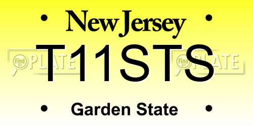T11STS New Jersey License Plate