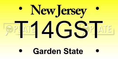 T14GST New Jersey License Plate