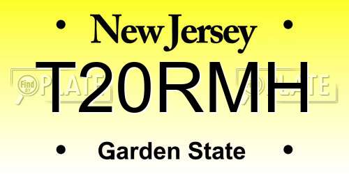 T20RMH New Jersey License Plate