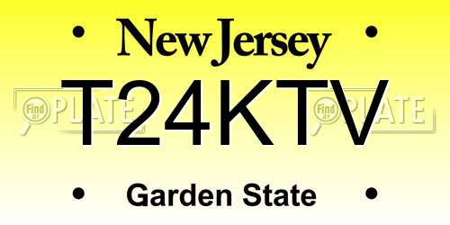 T24KTV New Jersey License Plate