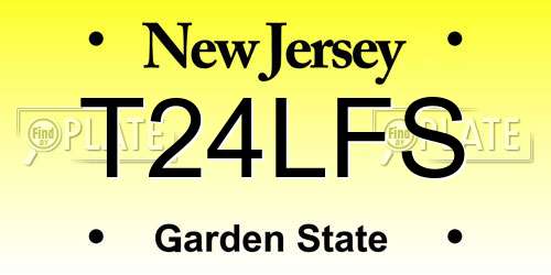 T24LFS New Jersey License Plate